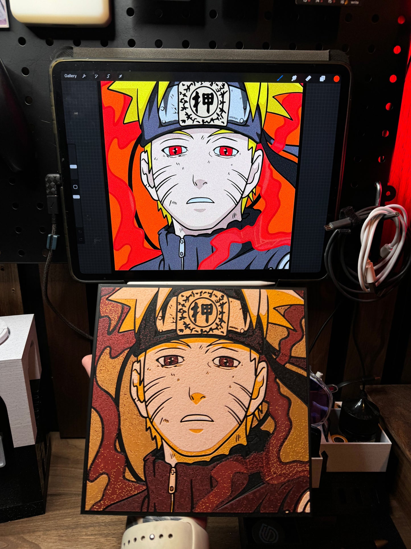 ( Wall Art ) Uzumaki Naruto 3D Art Print