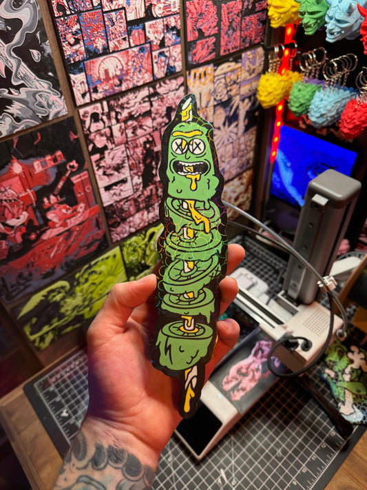 ( Wall Art ) Kabob Pickle Rick 3D Art