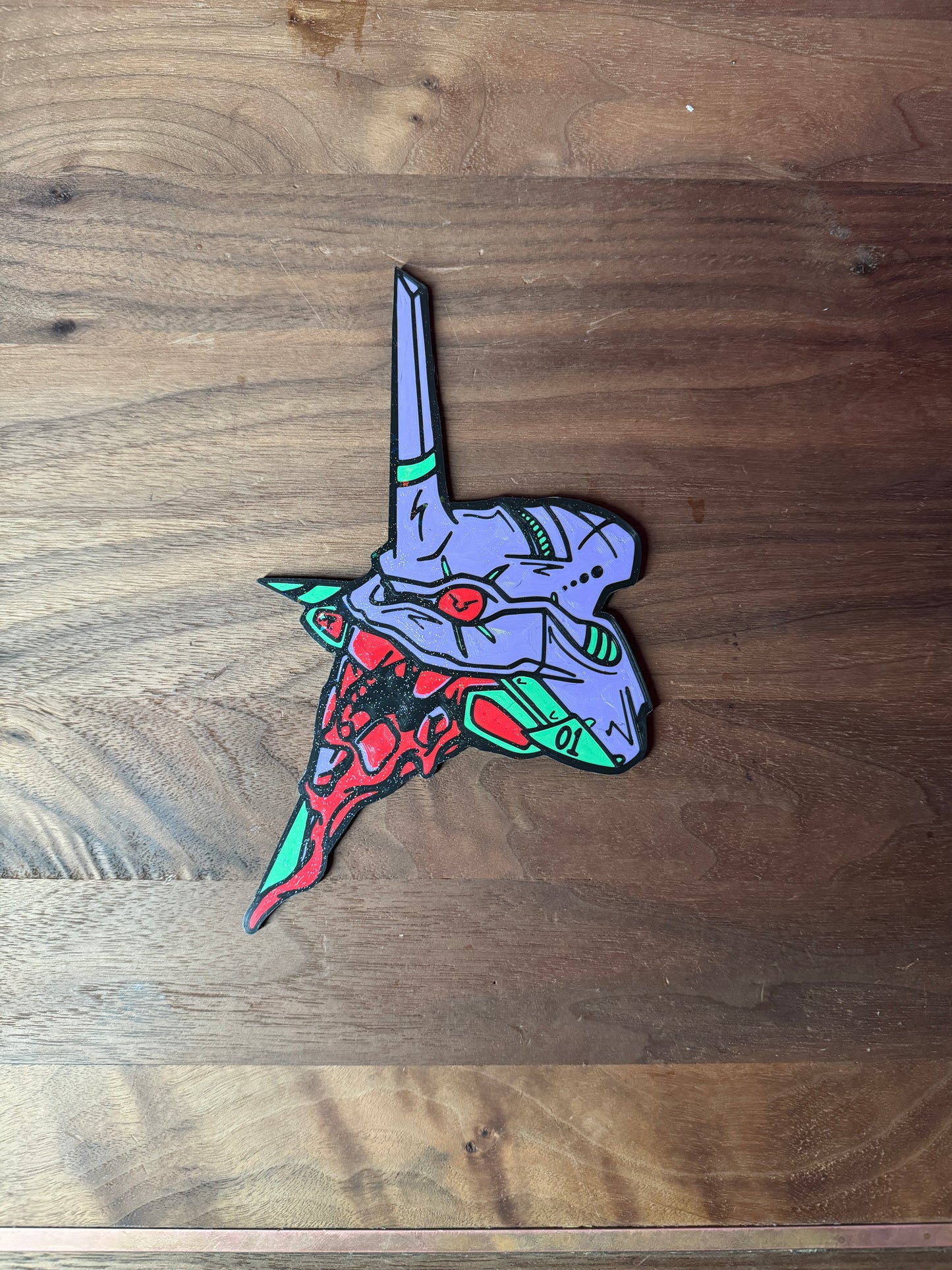 ( Wall Art ) Evangelion 3D Printed Eva 02