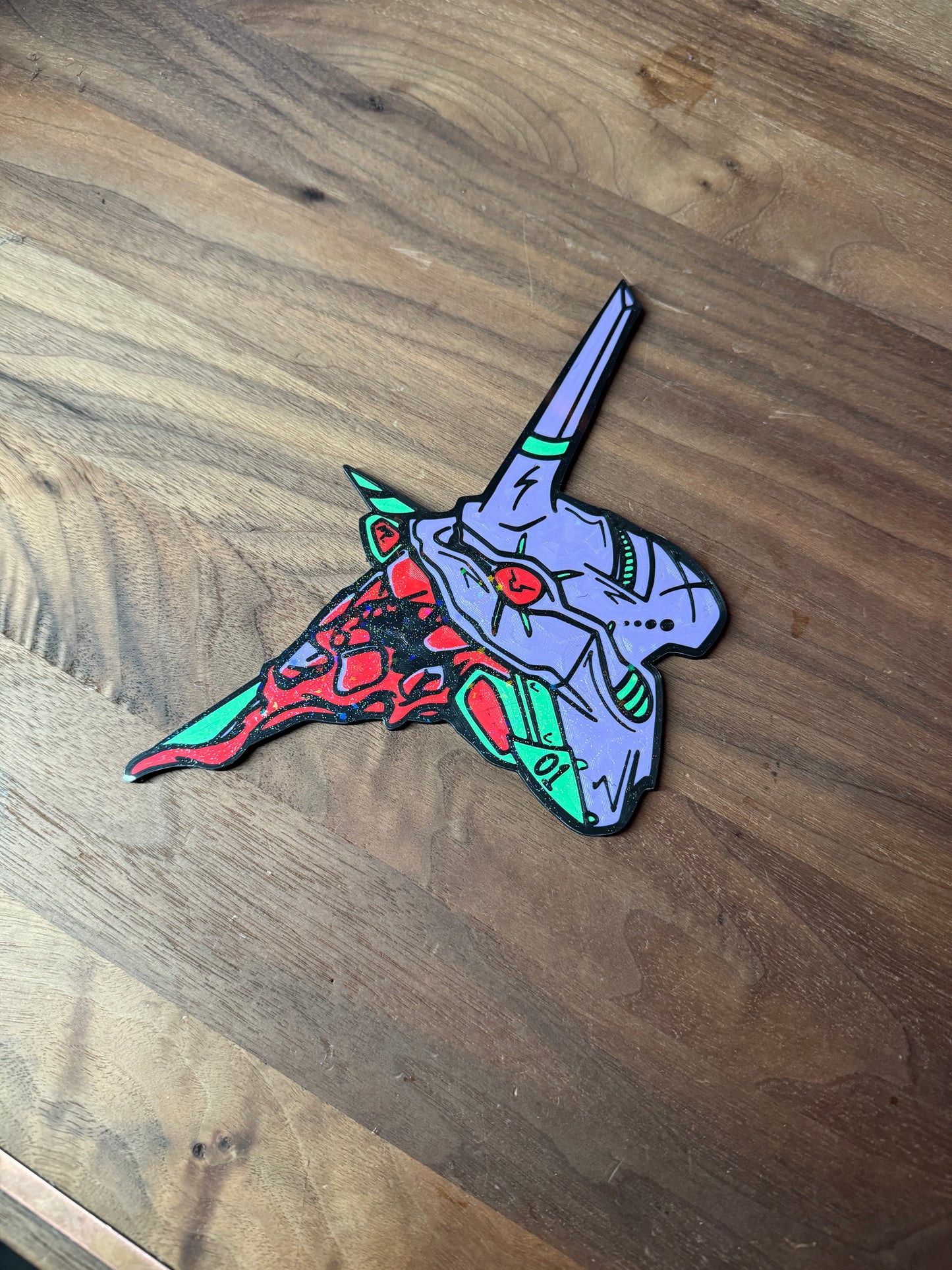 ( Wall Art ) Evangelion 3D Printed Eva 02