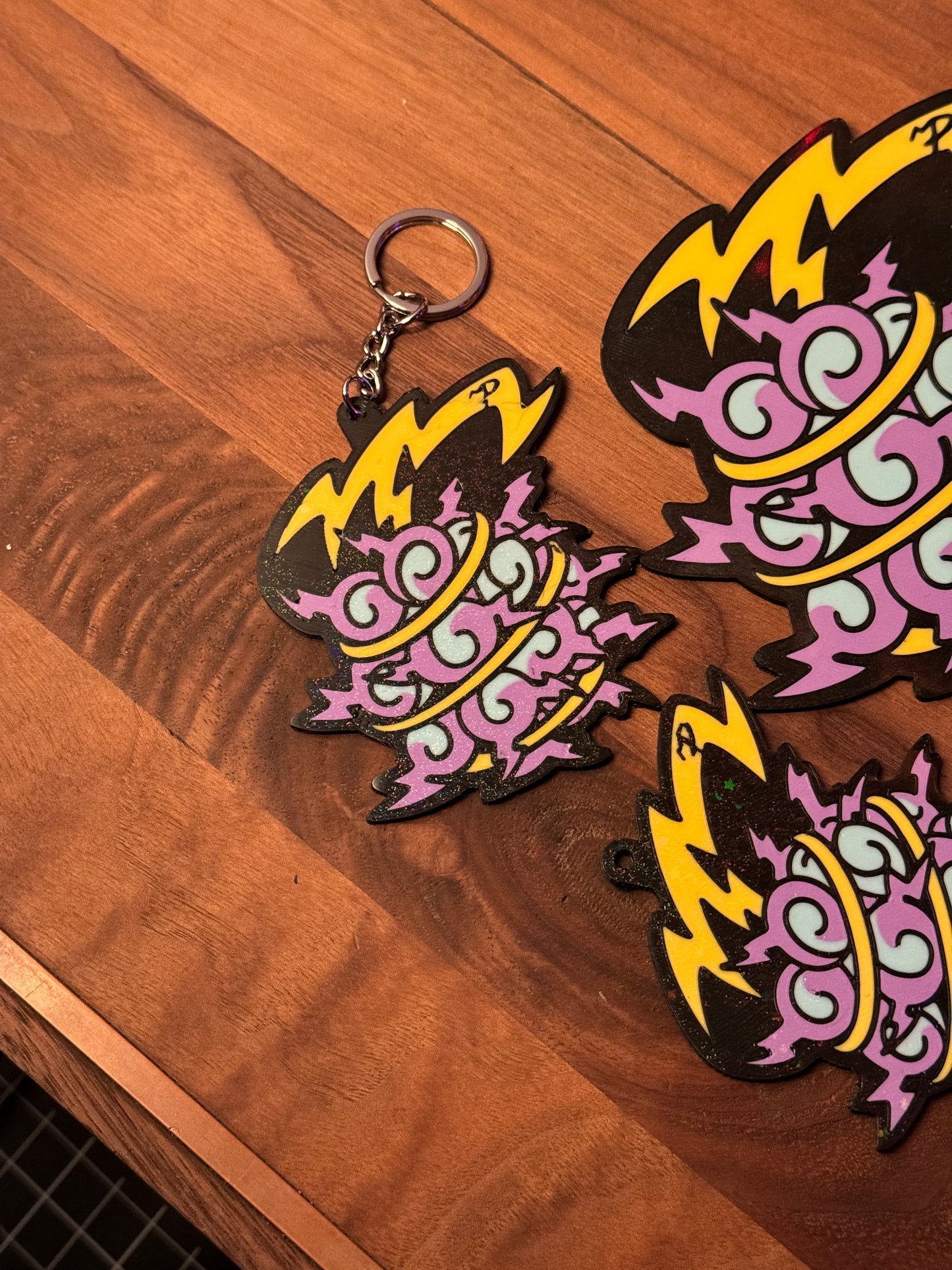 ( Keychains ) JIKI JIKI NO  MI Key Chain Art Hand Drawn